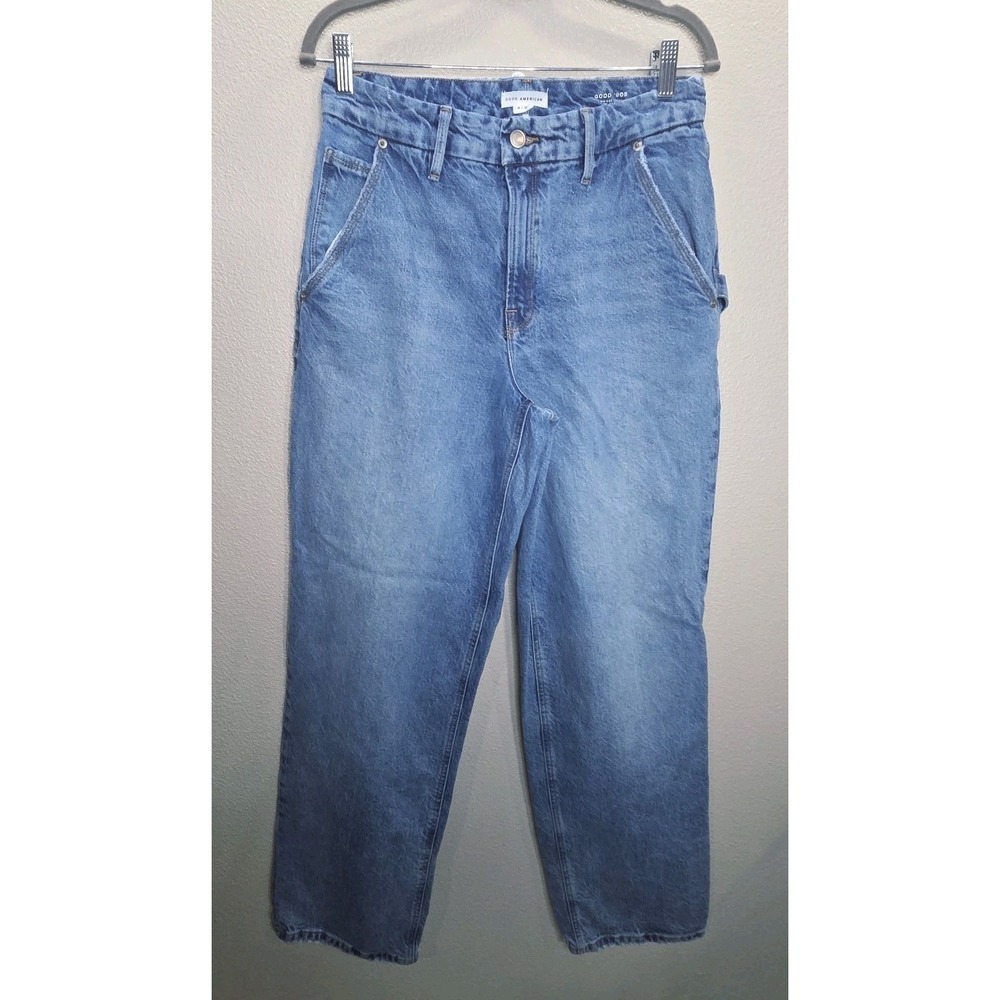 Good American Good '90s  Jeans Women's 4/27 Straight Leg Relaxed Denim